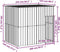 vidaXL-Hondenhok-met-dak-214x153x181-cm-gegalvaniseerd-staal-antraciet
