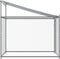 vidaXL - Hondenhok - met - dak - en - deur - 2x2x2 - m - gegalvaniseerd - staal - grijs