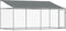vidaXL - Hondenhok - met - dak - en - deur - 4x2x2 - m - gegalvaniseerd - staal - grijs