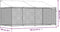 vidaXL - Hondenhok - met - dak - en - deur - 4x2x2 - m - gegalvaniseerd - staal - grijs