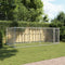 vidaXL - Hondenhok - met - deur - 4x2x1,5 - m - gegalvaniseerd - staal - grijs