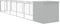 vidaXL - Hondenhok - met - ren - 110x609x110 - cm - staal - lichtgrijs