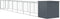vidaXL - Hondenhok - met - ren - 110x813x110 - cm - gegalvaniseerd - staal - antraciet