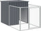 vidaXL - Hondenhok - met - ren - 110x813x110 - cm - gegalvaniseerd - staal - antraciet