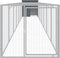 vidaXL - Hondenhok - met - ren - 110x813x110 - cm - gegalvaniseerd - staal - antraciet