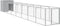 vidaXL - Hondenhok - met - ren - 110x813x110 - cm - staal - lichtgrijs