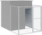 vidaXL-Hondenhok-met-ren-165x251x181-cm-gegalvaniseerd-staal-grijs