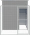vidaXL-Hondenhok-met-ren-165x251x181-cm-gegalvaniseerd-staal-grijs