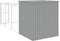 vidaXL - Hondenhok - met - ren - 165x455x181 - cm - staal - lichtgrijs