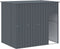 vidaXL - Hondenhok - met - ren - 214x1273x181 - cm - staal - antraciet