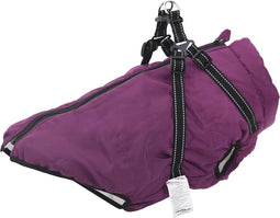 vidaXL - Hondenjas - met - harnas - waterdicht - reflecterend - paars - 5XL