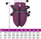 vidaXL - Hondenjas - met - harnas - waterdicht - reflecterend - paars - S