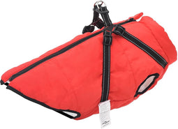vidaXL - Hondenjas - met - harnas - waterdicht - reflecterend - rood - 4XL