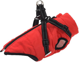vidaXL - Hondenjas - met - harnas - waterdicht - reflecterend - rood - S