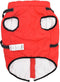 vidaXL - Hondenjas - met - harnas - waterdicht - reflecterend - rood - 4XL