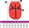 vidaXL - Hondenjas - met - harnas - waterdicht - reflecterend - rood - 6XL