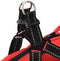 vidaXL - Hondenjas - met - harnas - waterdicht - reflecterend - rood - S