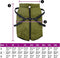 vidaXL - Hondenjas - met - harnas - waterdicht - reflecterend - legergroen - 6XL