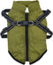 vidaXL - Hondenjas - met - harnas - waterdicht - reflecterend - legergroen - S