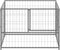 vidaXL - Hondenkennel - 100x100x70 - cm - staal - zilverkleurig