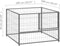 vidaXL - Hondenkennel - 100x100x70 - cm - staal - zilverkleurig