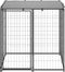 vidaXL - Hondenkennel - 110x110x110 - cm - staal - zwart
