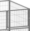 vidaXL - Hondenkennel - 200x100x70 - cm - staal - zilverkleurig