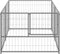 vidaXL - Hondenkennel - 200x100x70 - cm - staal - zilverkleurig