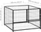 vidaXL - Hondenkennel - 200x100x70 - cm - staal - zilverkleurig
