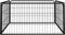 vidaXL - Hondenkennel - 28 - panelen - 100x50 - cm - gepoedercoat - staal - zwart