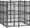 vidaXL - Hondenkennel - 3,69 - m² - staal