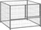 vidaXL - Hondenkennel - 3 - m² - staal - zwart
