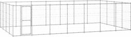 vidaXL - Hondenkennel - 33,88 - m² - gegalvaniseerd - staal