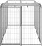 vidaXL - Hondenkennel - 330x110x110 - cm - staal - zilverkleurig