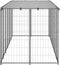 vidaXL - Hondenkennel - 330x110x110 - cm - staal - zilverkleurig