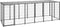 vidaXL - Hondenkennel - 330x110x110 - cm - staal - zwart