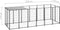 vidaXL - Hondenkennel - 330x110x110 - cm - staal - zwart