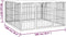 vidaXL - Hondenkennel - 4 - panelen - 100x50 - cm - gepoedercoat - staal - zwart