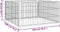 vidaXL - Hondenkennel - 4 - panelen - 100x50 - cm - gepoedercoat - staal - zwart