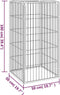 vidaXL - Hondenkennel - 4 - panelen - 50 - x - 100 - cm - gepoedercoat - staal - zwart