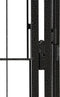 vidaXL - Hondenkennel - 4 - panelen - 50 - x - 100 - cm - gepoedercoat - staal - zwart
