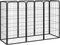 vidaXL - Hondenkennel - 4 - panelen - 50 - x - 100 - cm - gepoedercoat - staal - zwart
