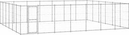 vidaXL - Hondenkennel - 50,82 - m² - gegalvaniseerd - staal