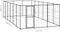 vidaXL - Hondenkennel - 50,82 - m² - gegalvaniseerd - staal
