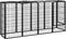 vidaXL - Hondenkennel - 6 - panelen - 50 - x - 100 - cm - gepoedercoat - staal - zwart