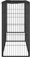 vidaXL - Hondenkennel - 6 - panelen - 50 - x - 100 - cm - gepoedercoat - staal - zwart