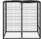 vidaXL - Hondenkennel - 6 - panelen - 50 - x - 100 - cm - gepoedercoat - staal - zwart