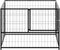 vidaXL - Hondenkennel - 7 - m² - staal - zwart