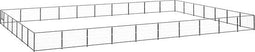 vidaXL - Hondenkennel - 70 - m² - staal - zwart