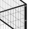 vidaXL - Hondenkennel - 90 - m² - staal - zwart